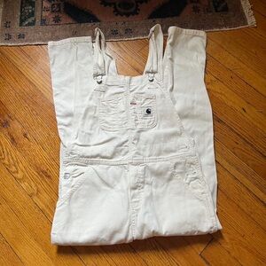 Carhartt Women's Cream Jeans Overalls